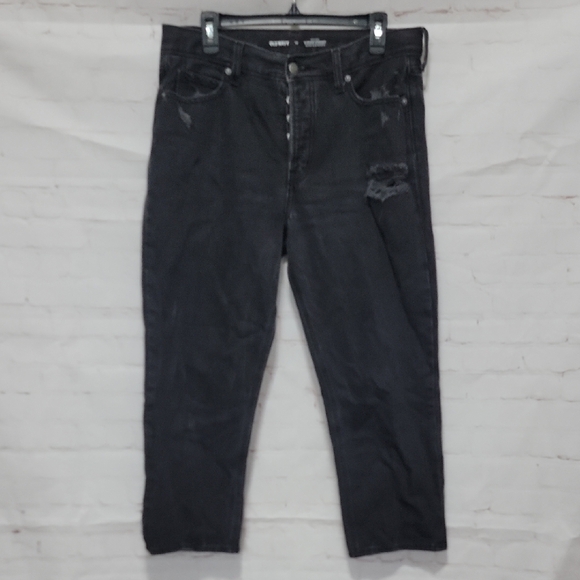 Old Navy Denim - Old Navy Women's Black Relaxed Jeans